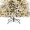 7.5ft Noble Fir Christmas Tree Best Choice Products Flocked Pre-Lit with Dual-Color LED